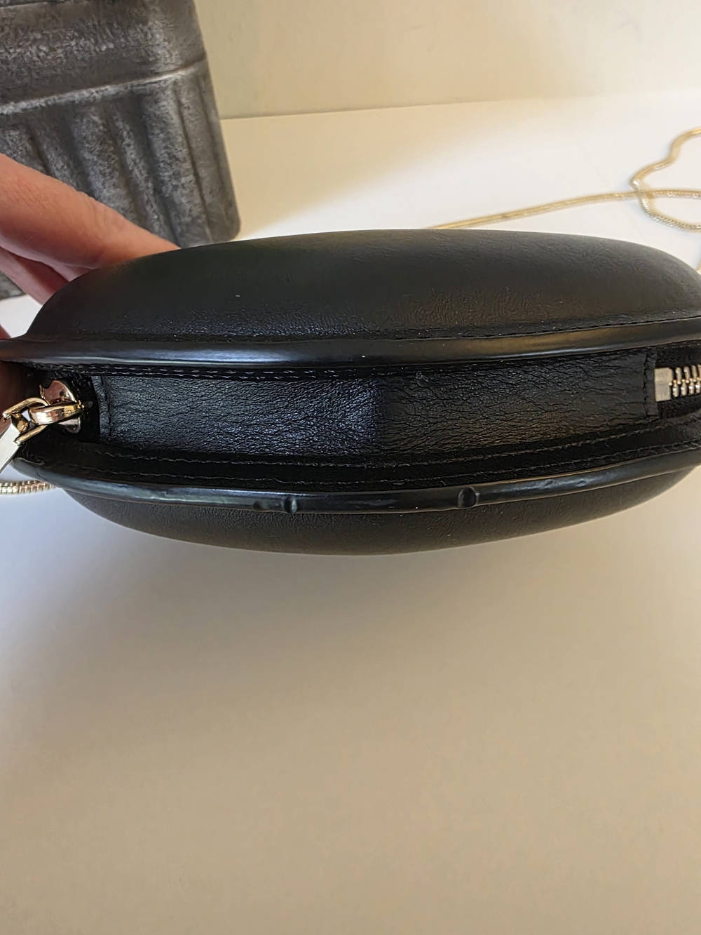 Kate Spade Meow Cat Crossbody Black Leather Chain Bag - Picture 10 of 13